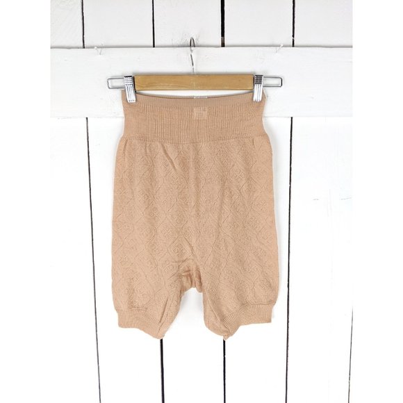 Vintage ribbed soft stretchy retro high waisted knit bloomers - Picture 2 of 5